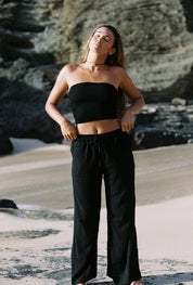 Flora Tube Top - Black