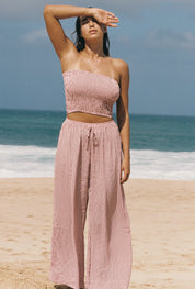 Flora Tube Top - Azalea Stripe