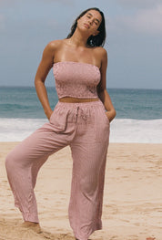 Bruna Pant - Azalea Stripe