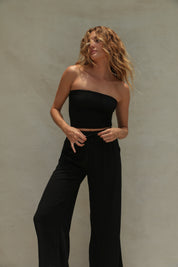 Flora Tube Top - Black