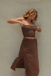Flora Tube Top - Coco Dot