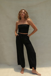 Flora Tube Top - Black