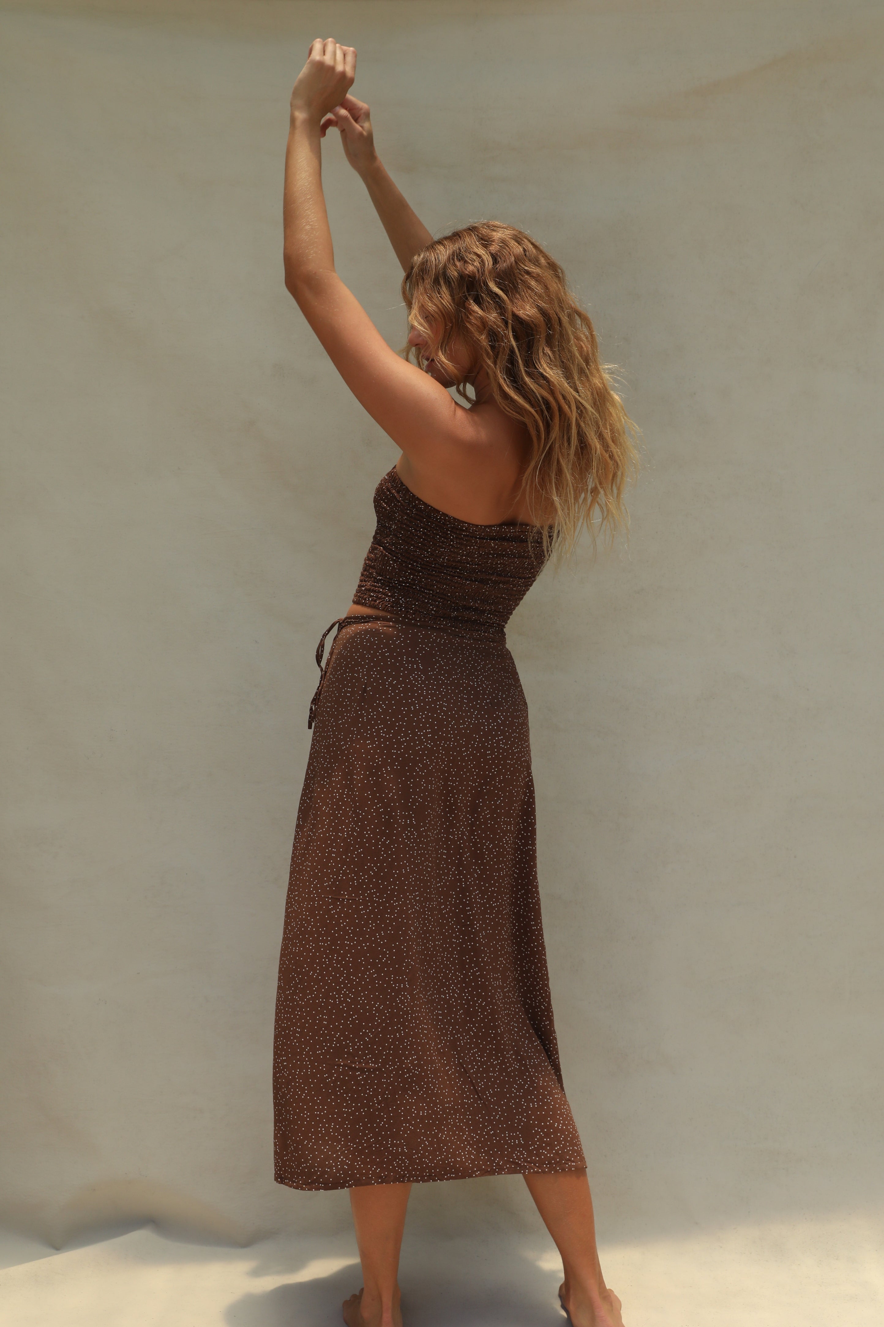 Flora Tube Top - Coco Dot