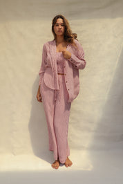 Layla Shirt - Azalea Stripe