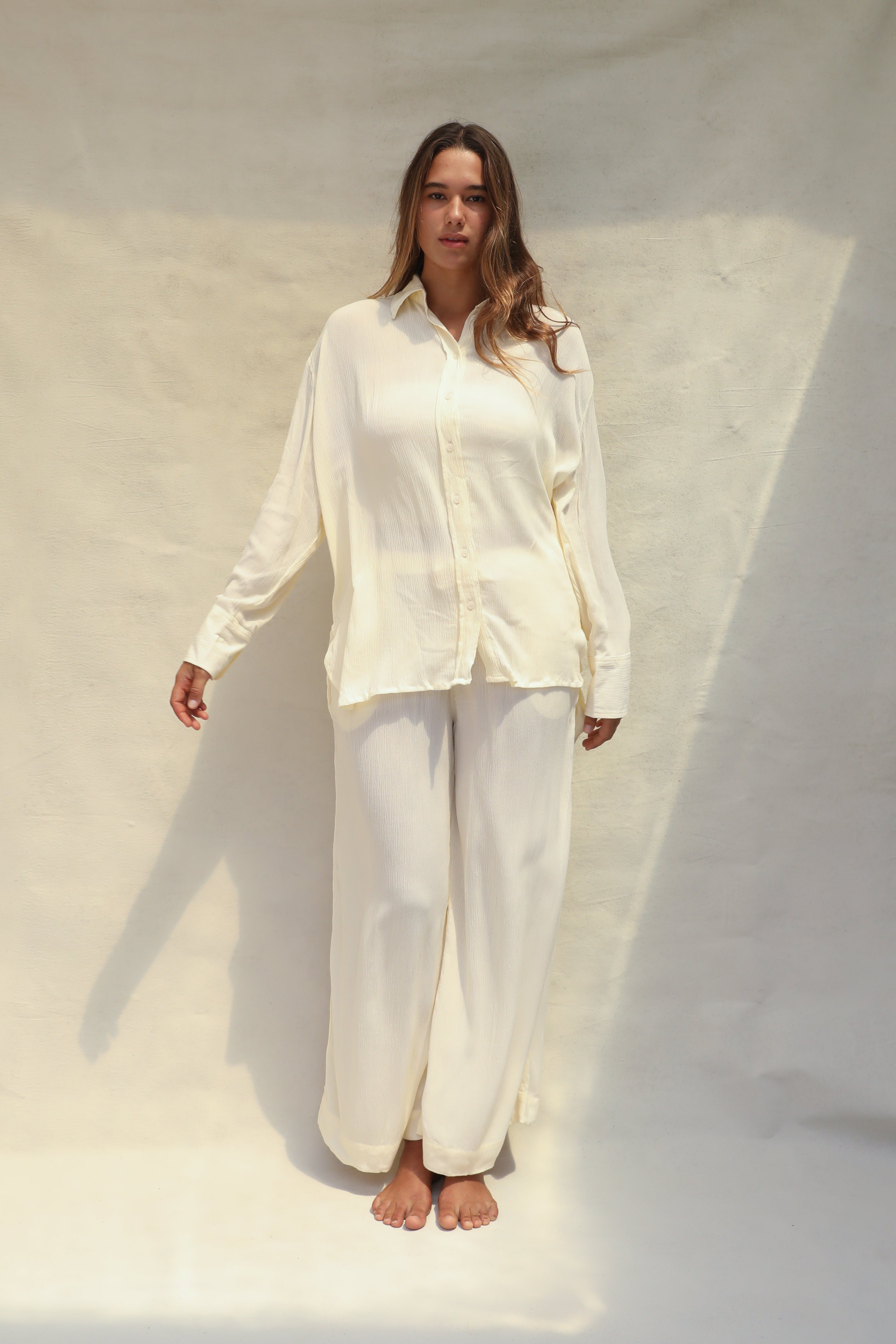 Layla Shirt - Coconut – STONE FOX SWIM