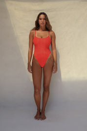 Surya One Piece Swimsuit - Hibiscus Weave