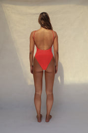 Surya One Piece Swimsuit - Hibiscus Weave