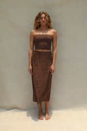 Flora Tube Top - Coco Dot