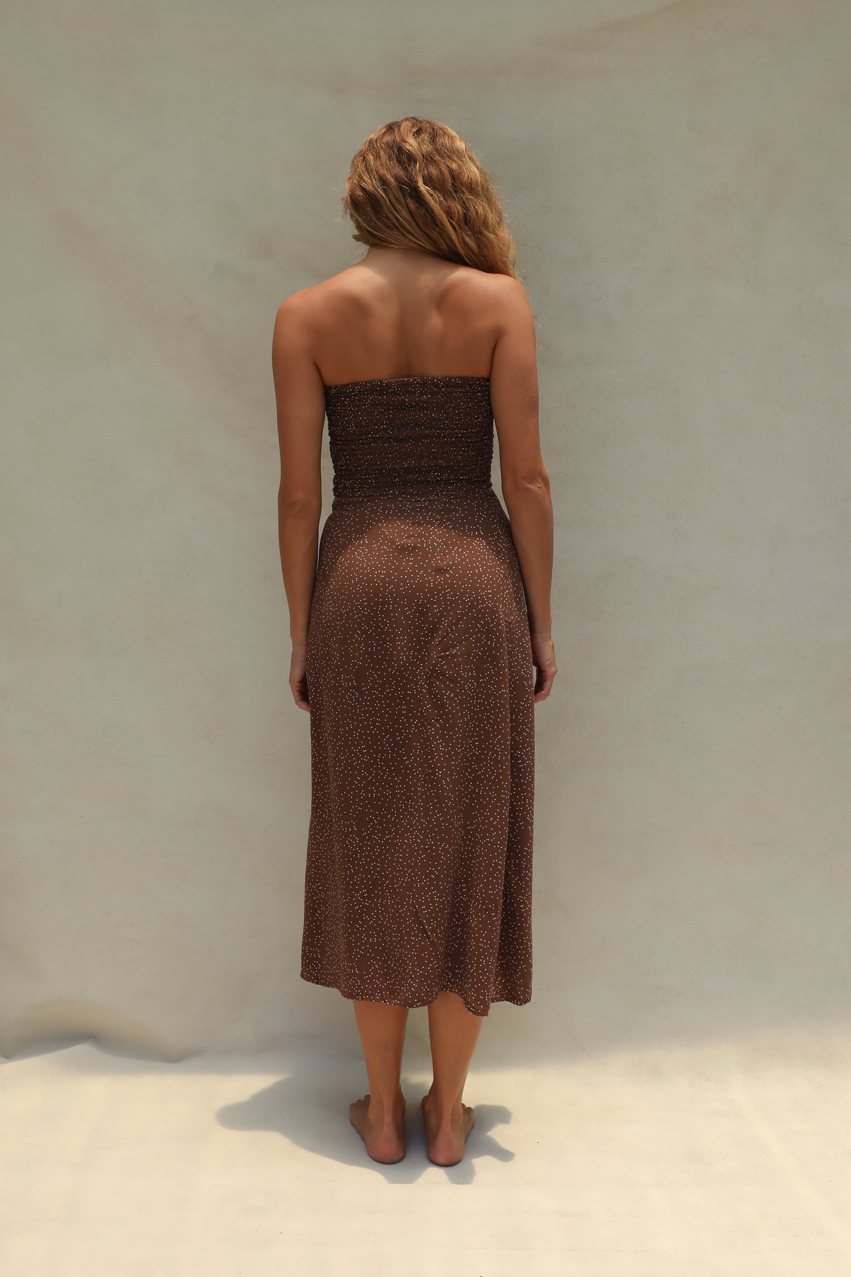 Flora Tube Top - Coco Dot