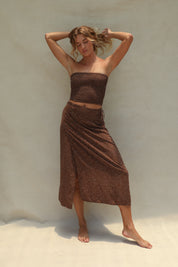 Flora Tube Top - Coco Dot