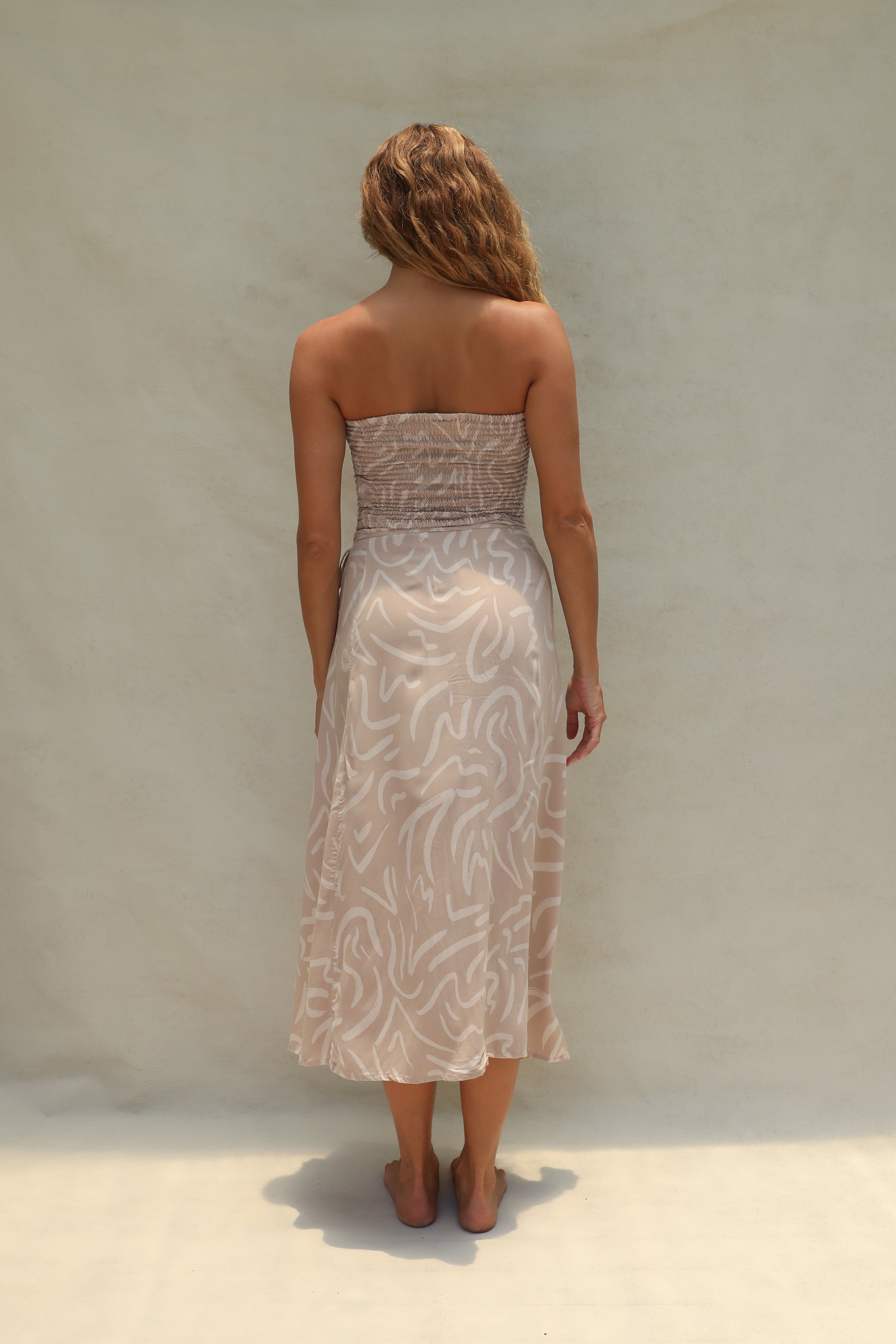Flora Tube Top - Shifting Sand