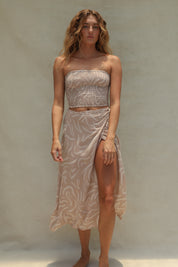 Holiday Wrap Skirt - Shifting Sand