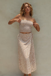 Holiday Wrap Skirt - Shifting Sand