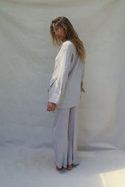 Layla Shirt - Periwinkle Stripe