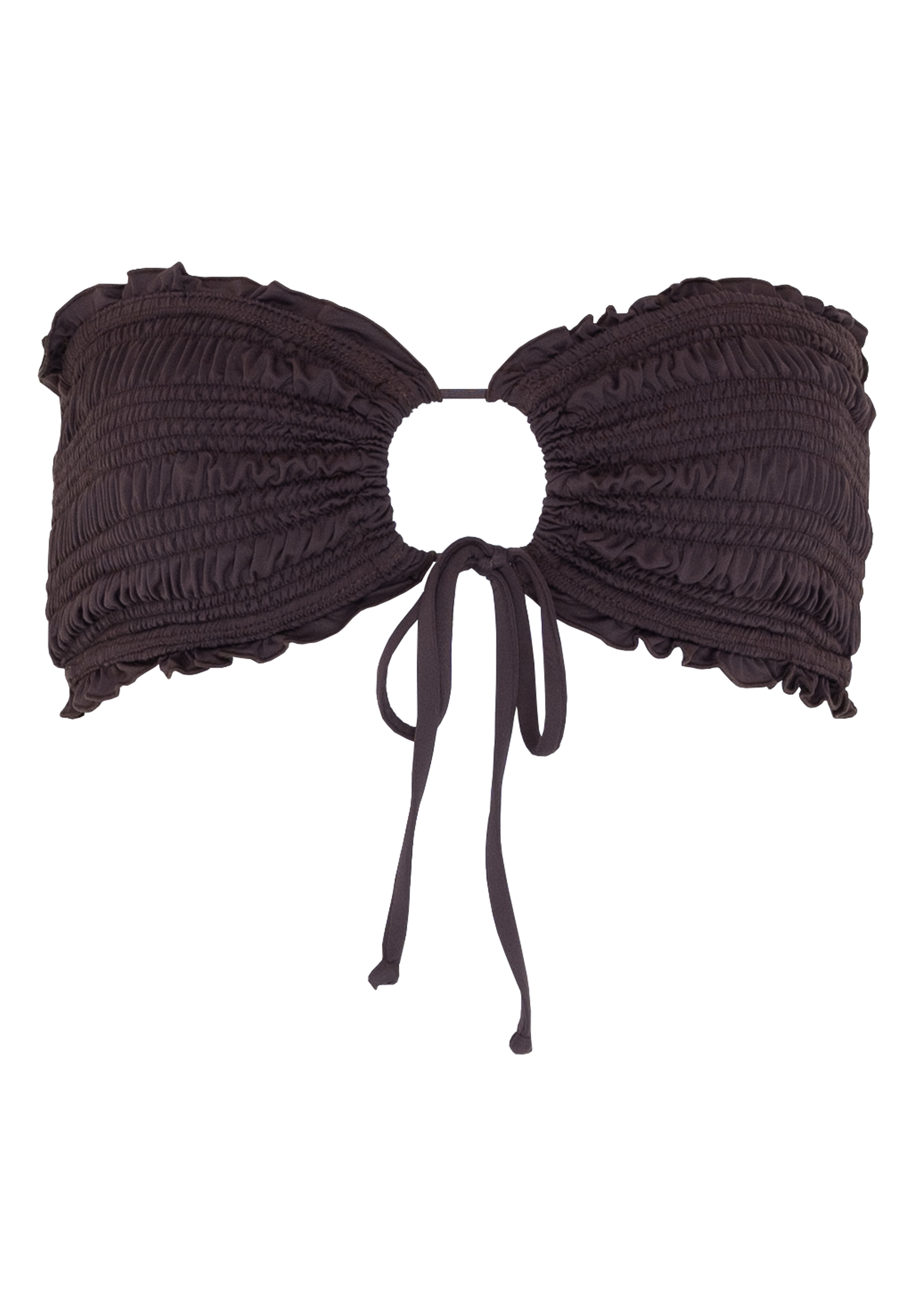 Cleo Bandeau Bikini Top - Cacao