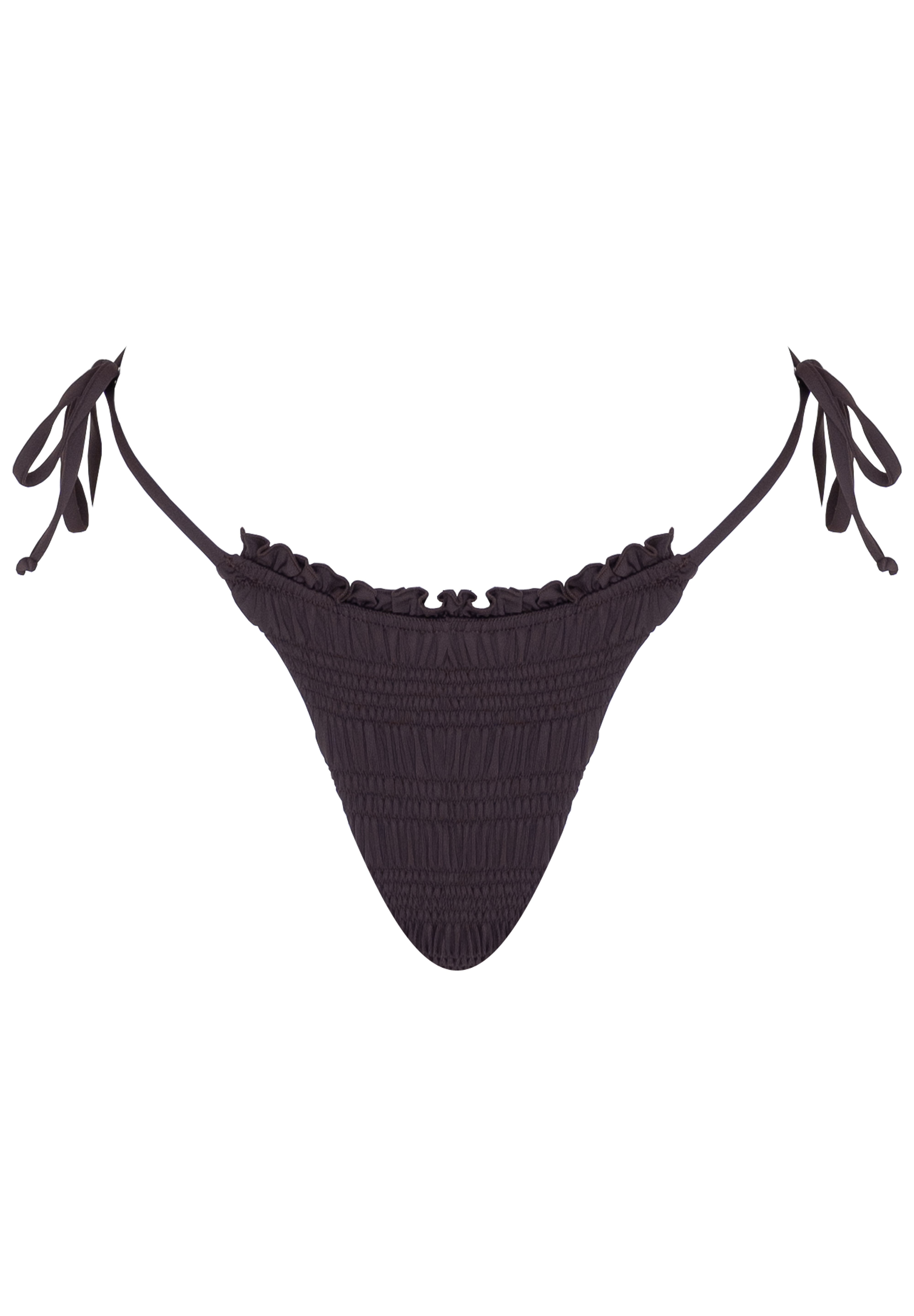Bree Tie Side Bikini Bottom - Cacao