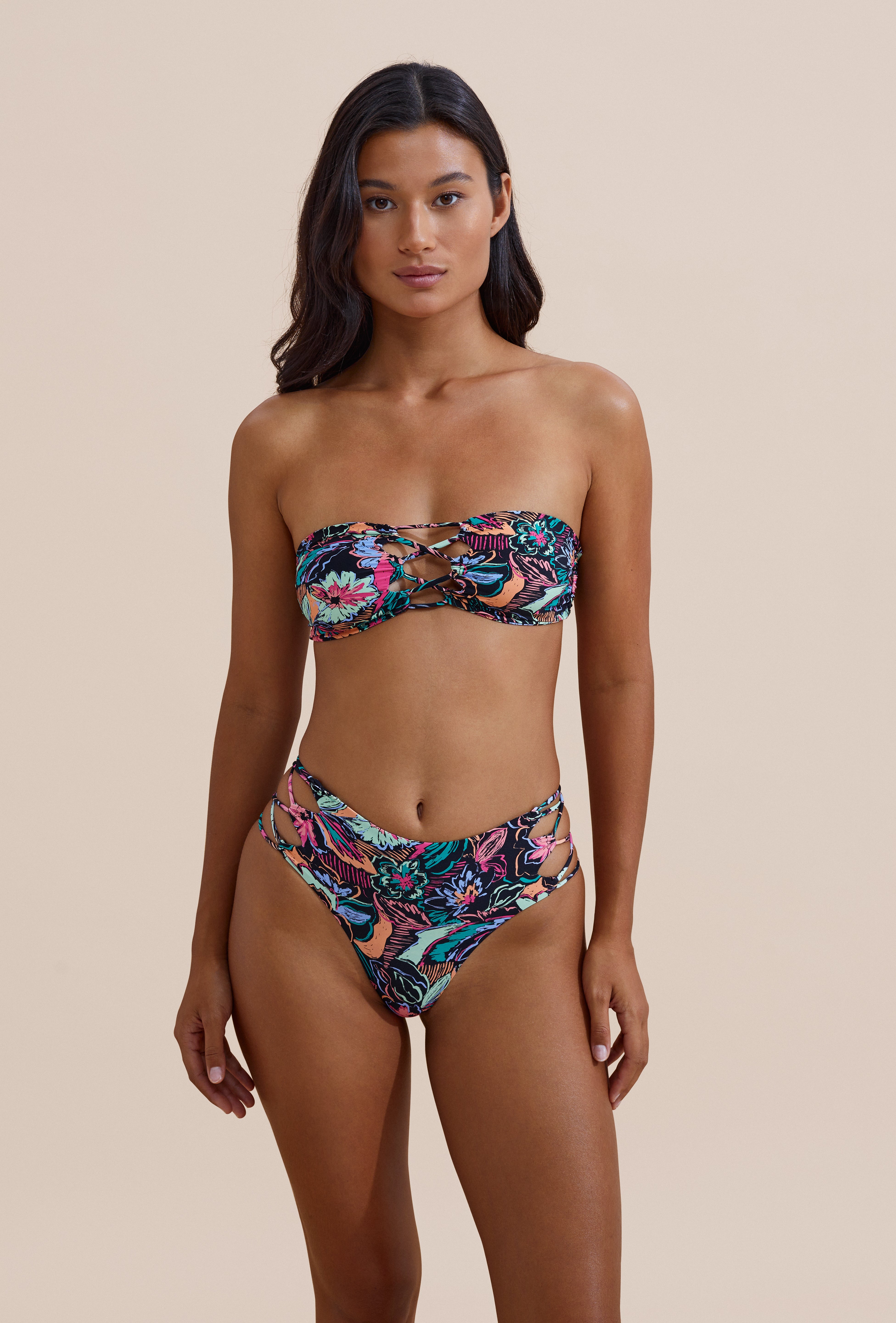 Leilani Bikini Top - Tropical Sketch