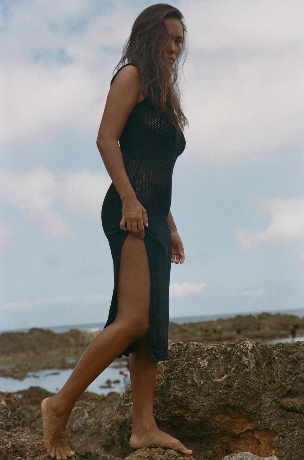 Osaka Crochet Dress - Black Crochet STONE FOX SWIM Osaka Crochet Dress - Black Crochet STONE FOX SWIM