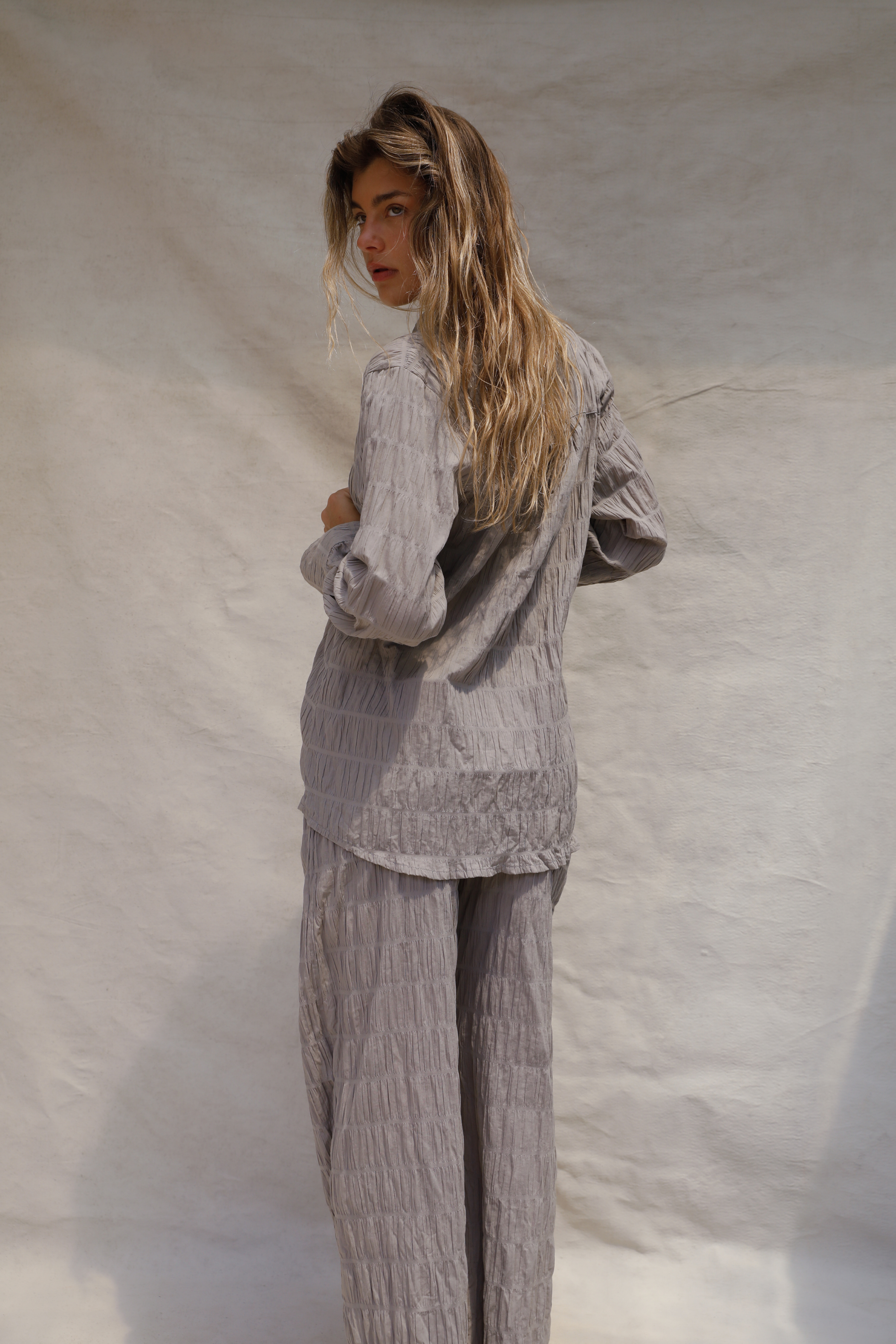 Aya Shirt Smocked - Drift