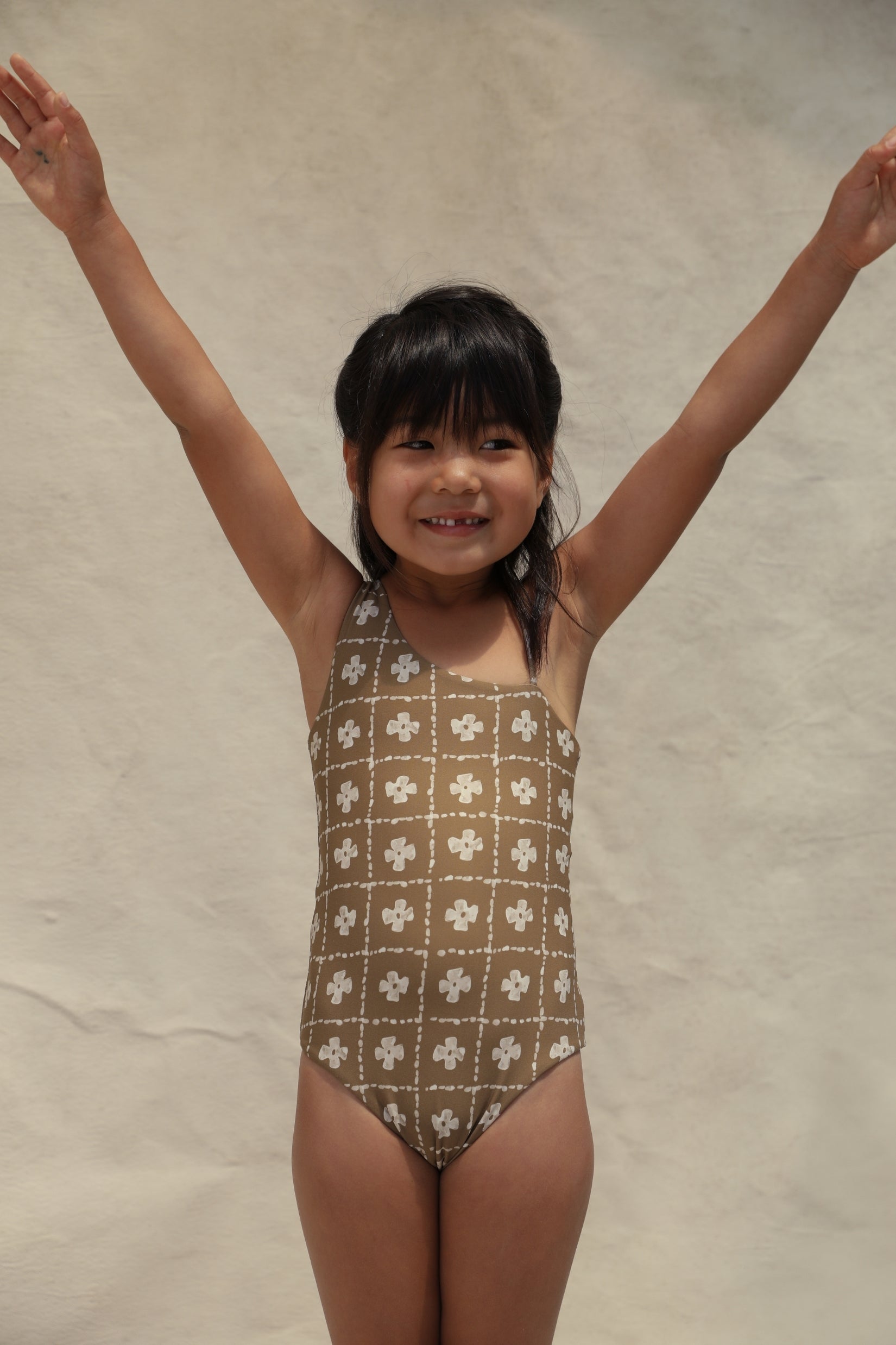 Willa Mini Asymmetrical One Piece - Vista Flor