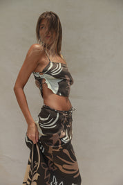 Holiday Wrap Skirt - Prickly Pear