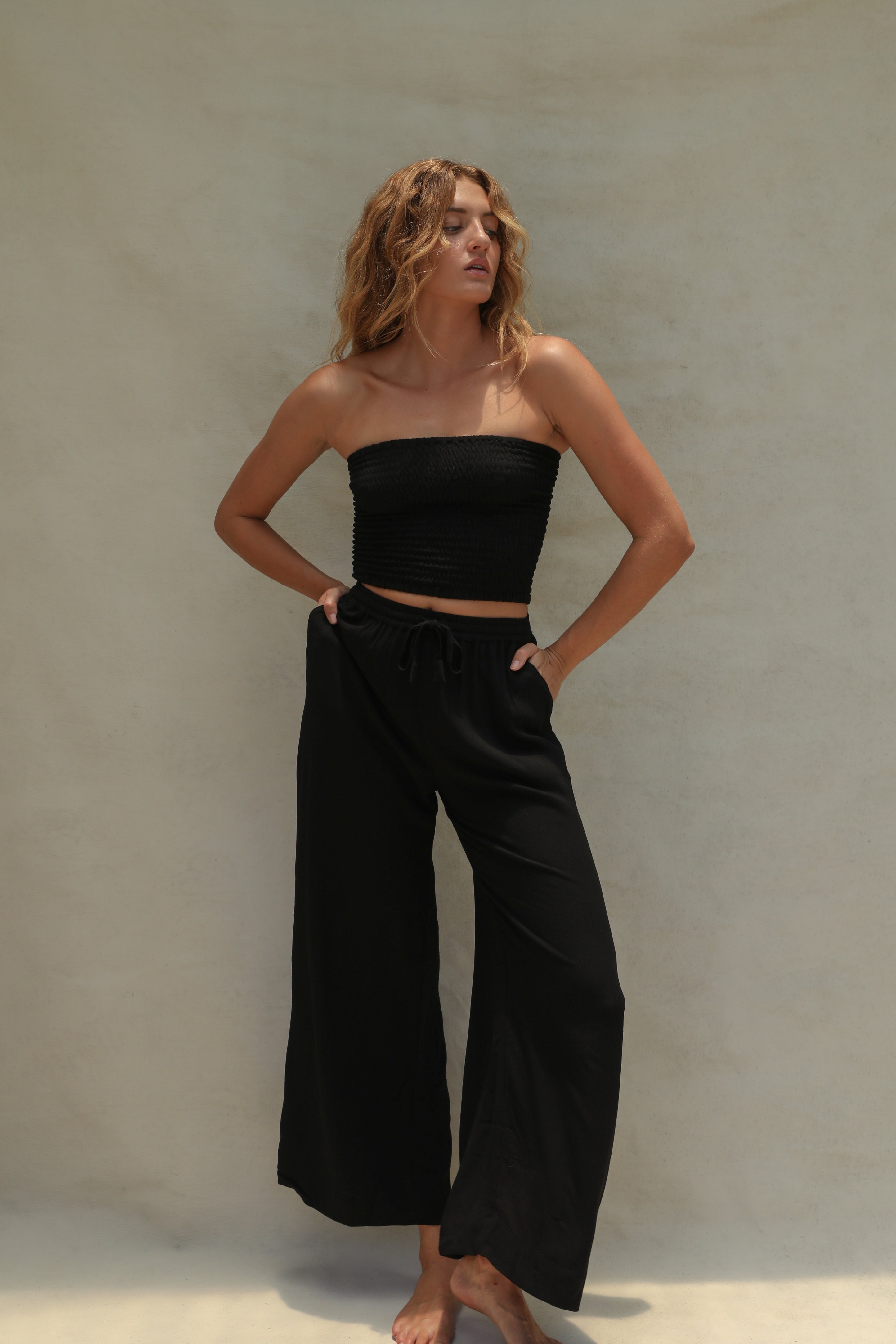 Bruna Pant - Black – STONE FOX SWIM