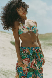 Conch Bikini Top - Fiesta Floral