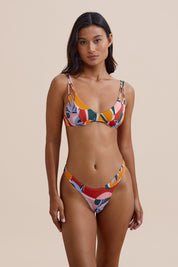 Ecom image model wears Finca bikini top with Luka Bottoms