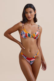 Ecom image model wears Finca bikini top with Luka Bottoms