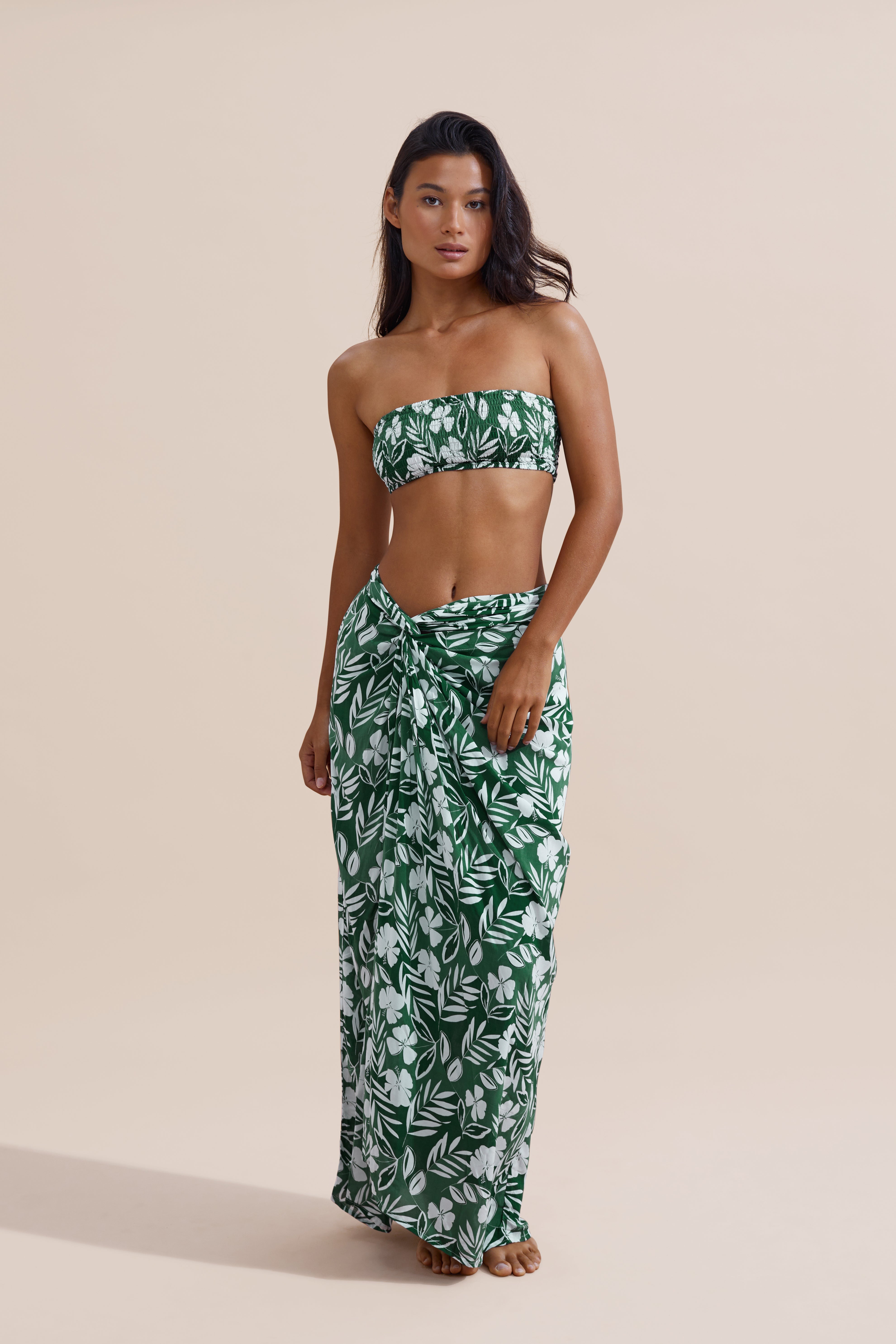 Gia Tube Top - Flora – STONE FOX SWIM
