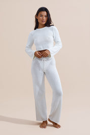 Jude Crochet Pant - White Crochet