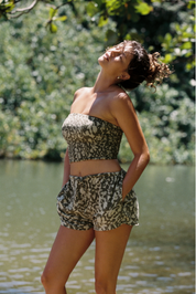 Leo Drawstring Short - Baja Bloom