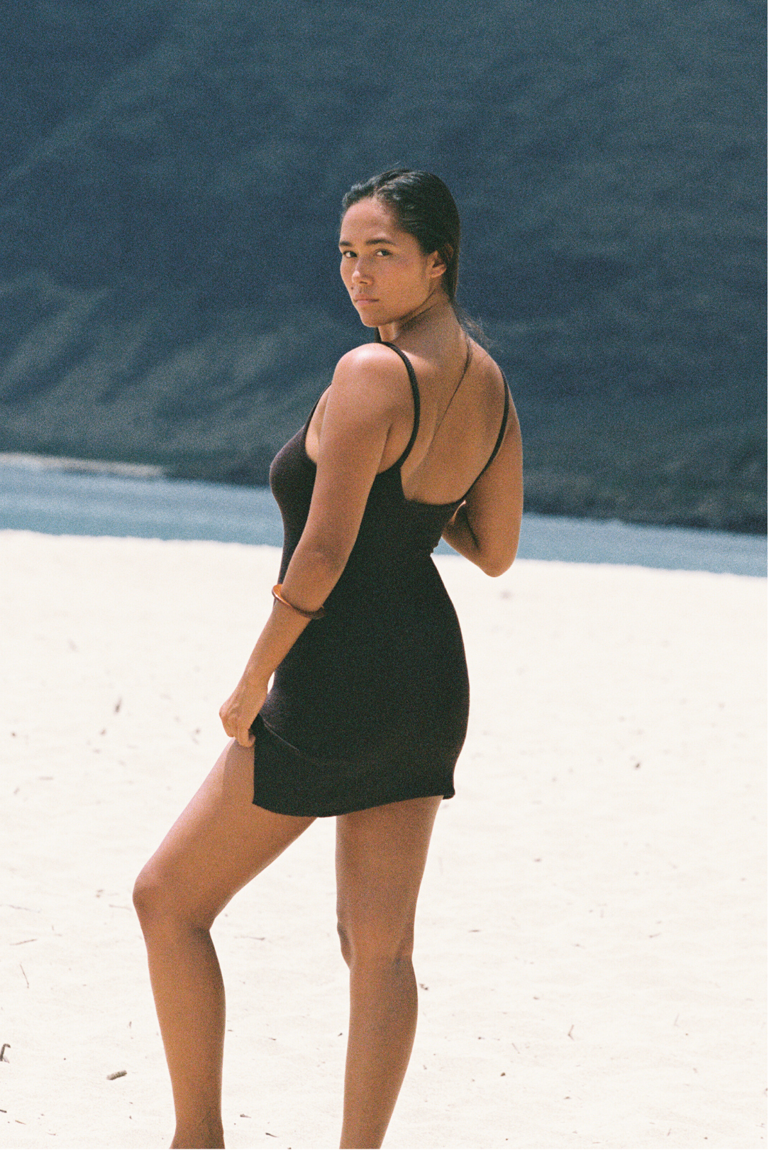 Corah Mini Knit Dress - Coconut Oil