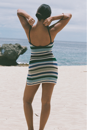 Corah Mini Knit Dress - Cape Verde Stripe
