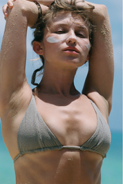 Lina Triangle Bikini Top - Drift Ripple