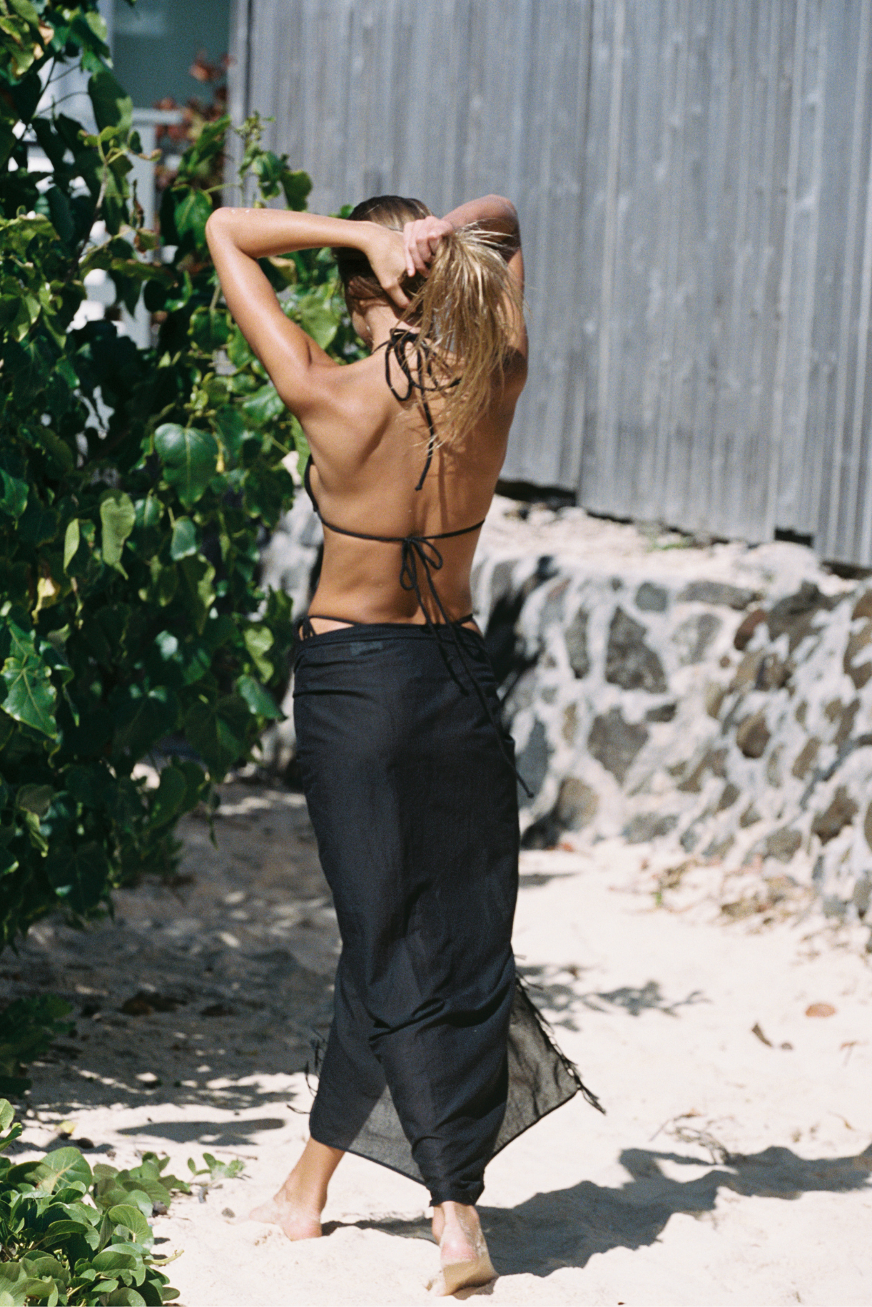Mira Fringe Pareo - Stone