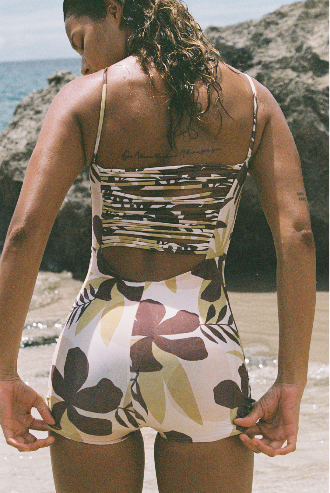 Bobby Surf Suit - Tropical Tonal