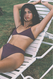 Zola Bikini Bottom -  Fig Ripple