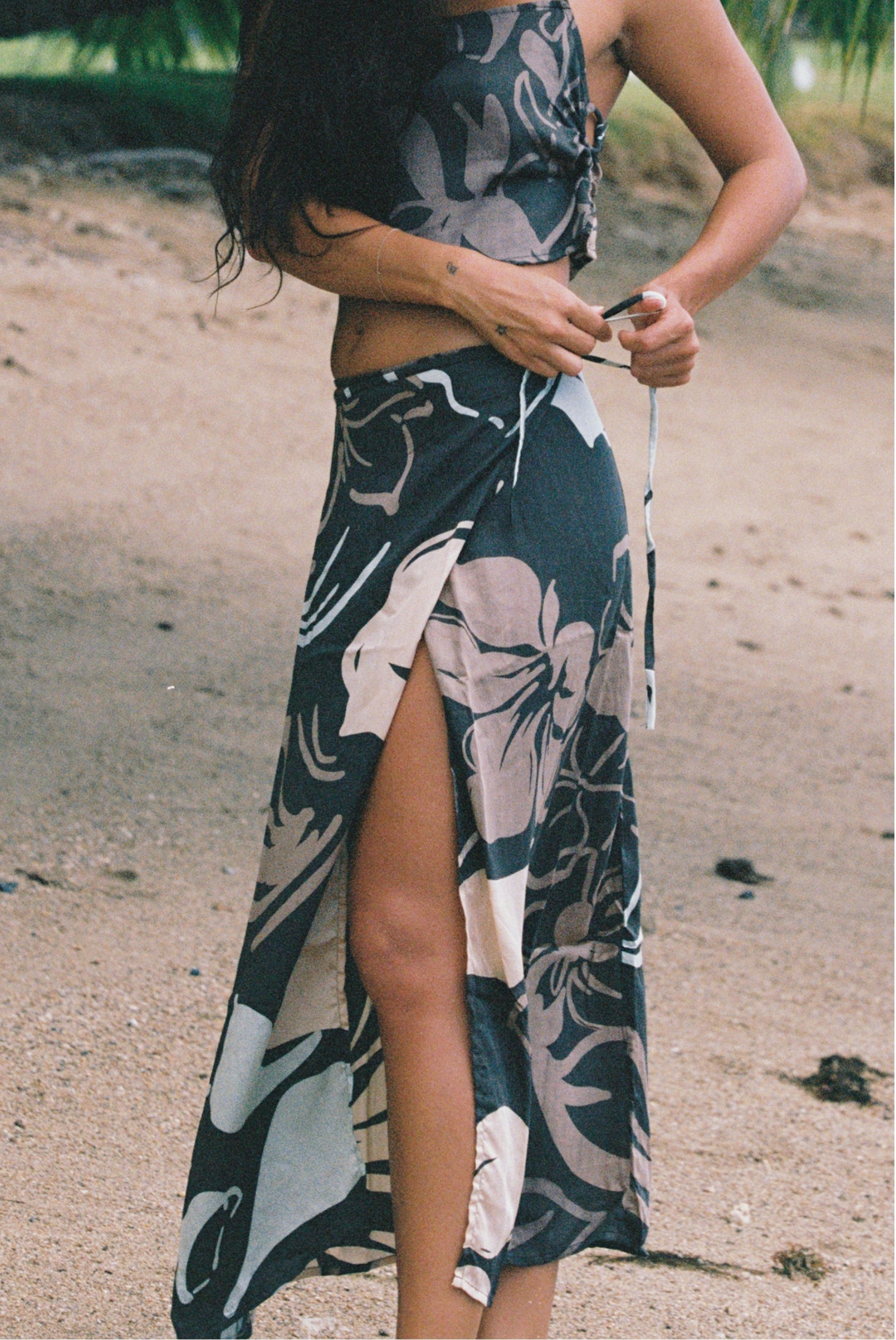 Holiday Wrap Skirt - Prickly Pear