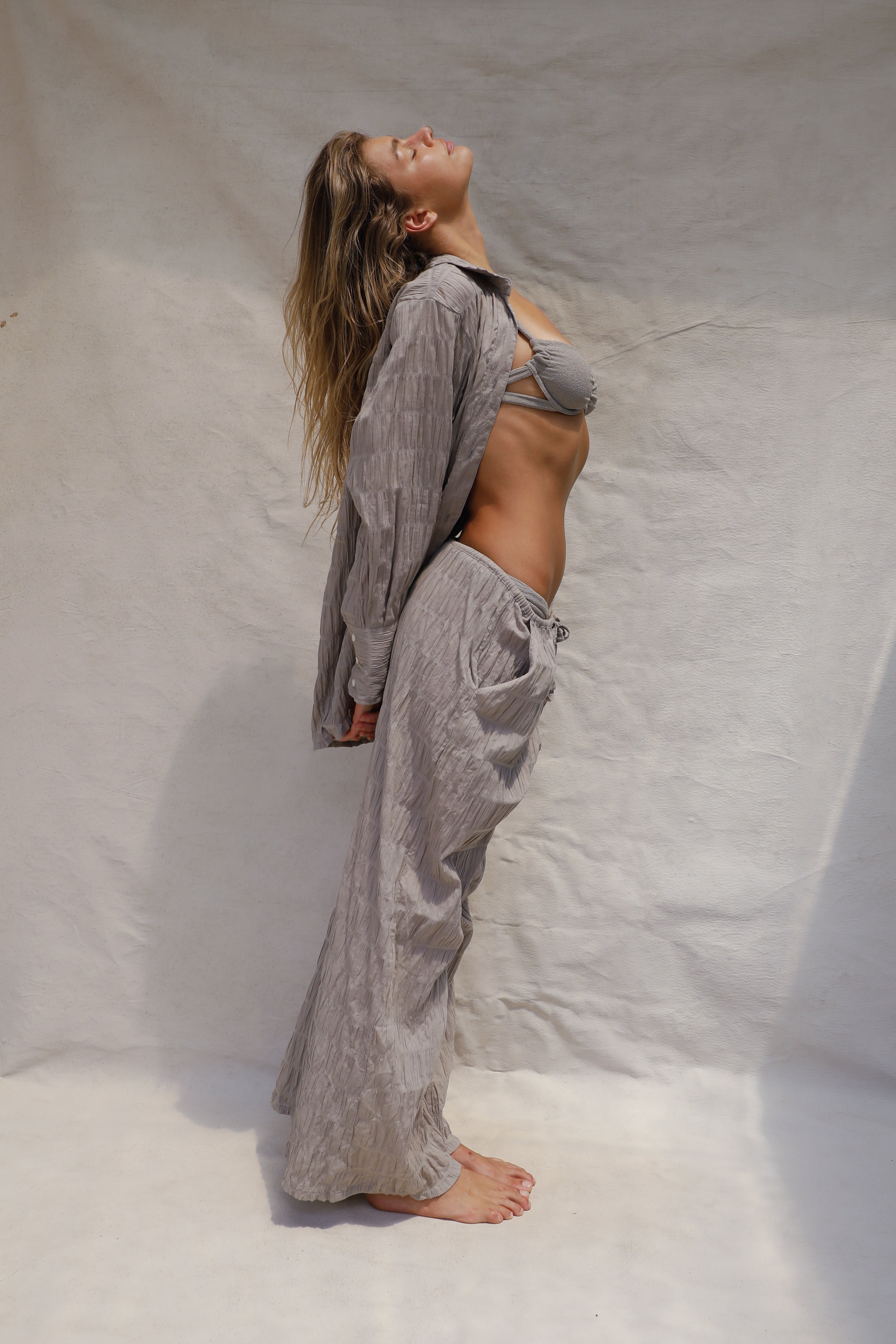Aya Shirt Smocked - Drift