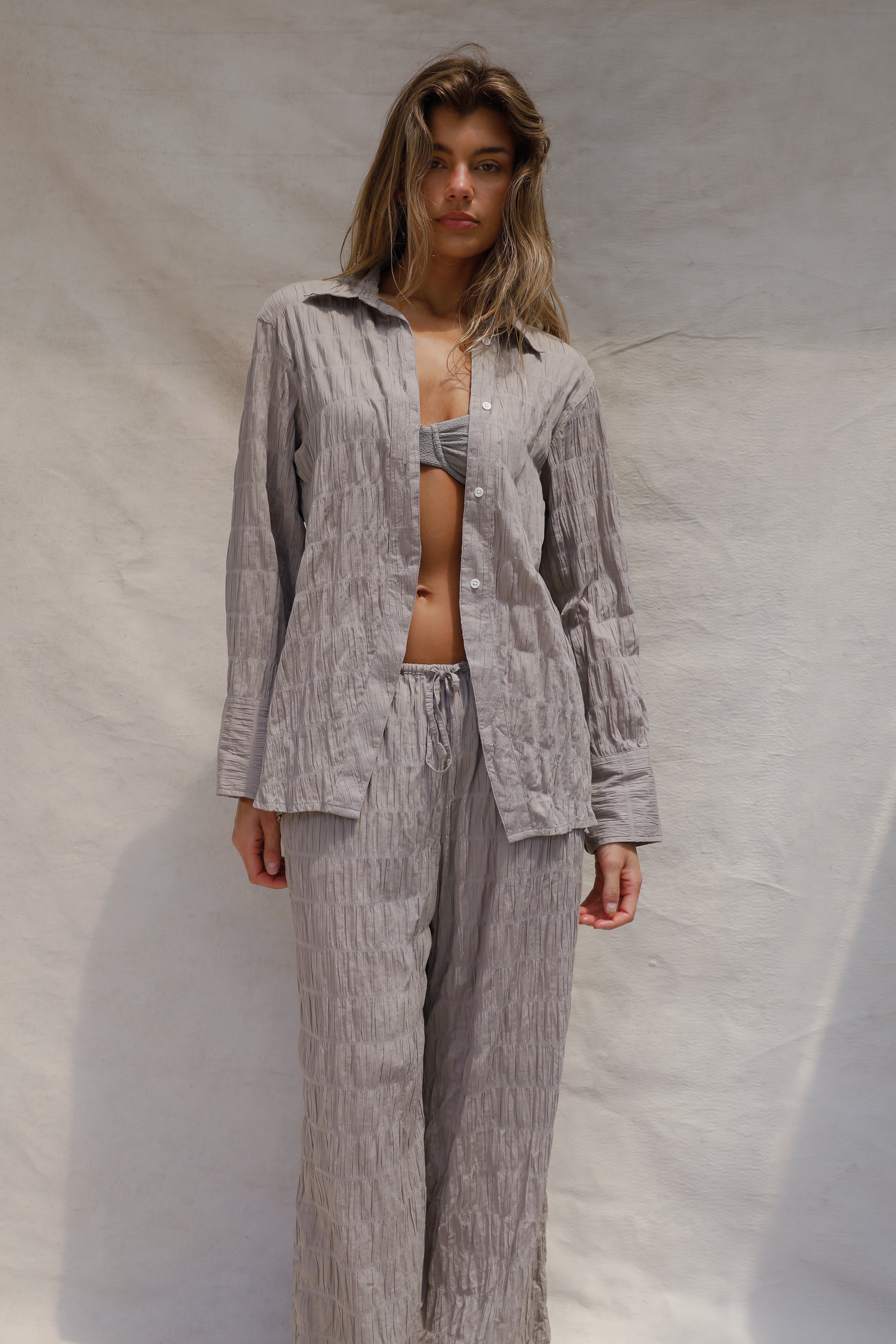 Aya Shirt Smocked - Drift