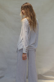 Pre Order Bruna Pant - Chocolate Stripe