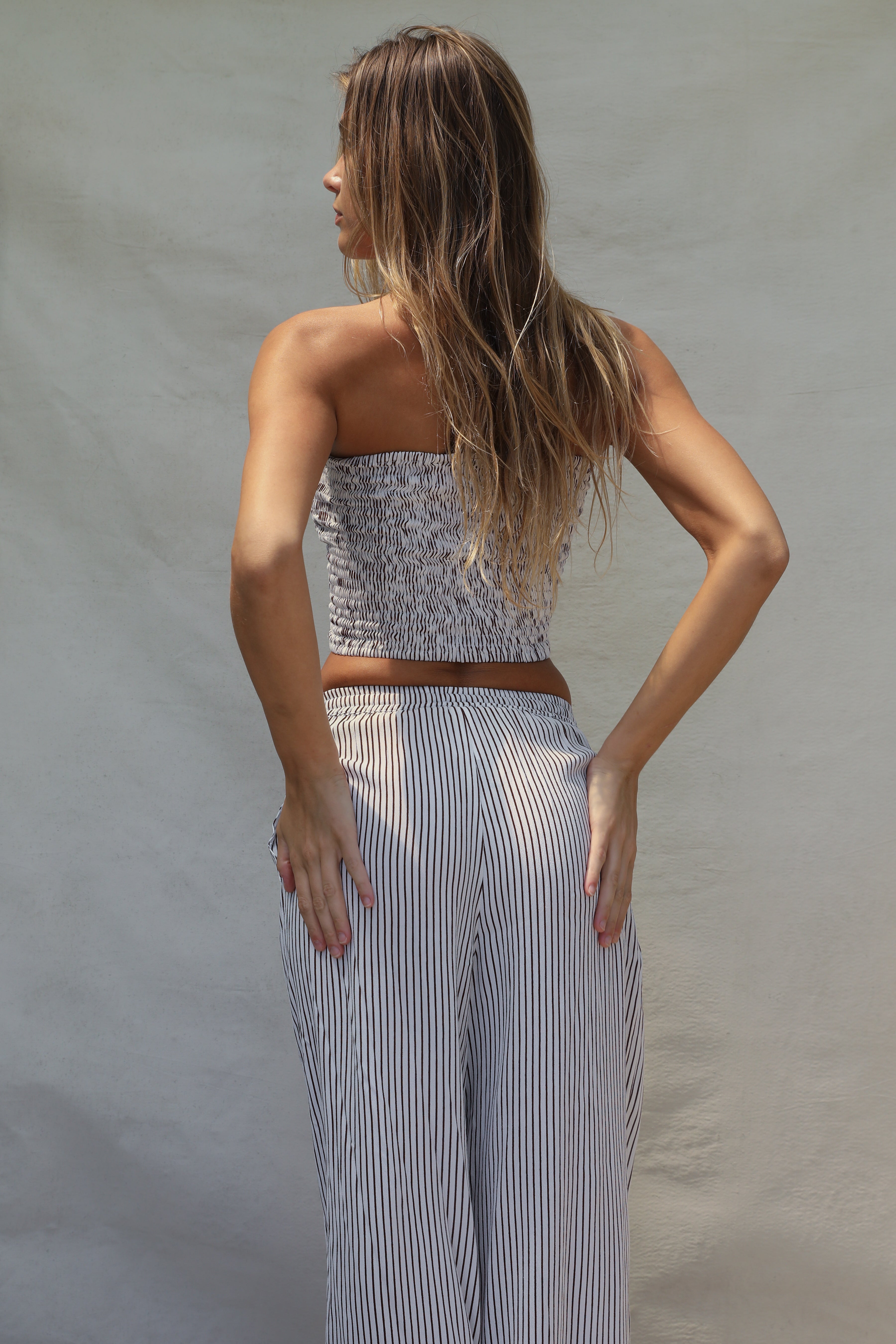 Pre Order Bruna Pant - Chocolate Stripe