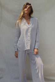 Pre Order Bruna Pant - Chocolate Stripe
