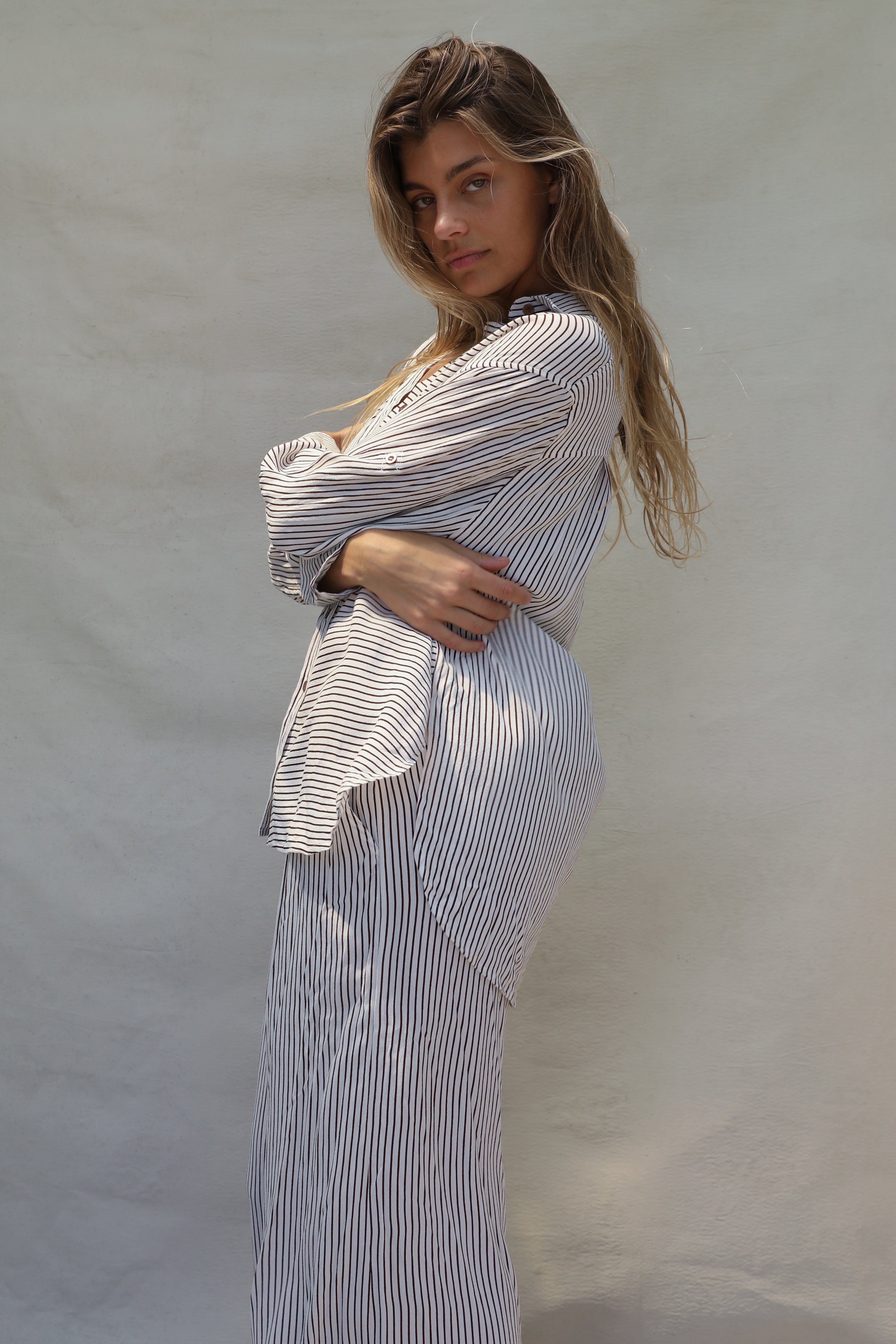 Pre Order Bruna Pant - Chocolate Stripe
