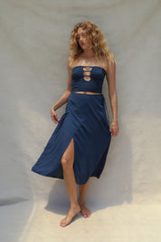 Holiday Wrap Skirt - Azul