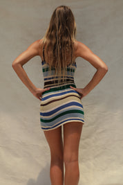 Corah Mini Knit Dress - Cape Verde Stripe