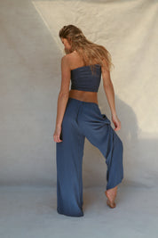 Flora Smocked Tube Top - Vintage Indigo