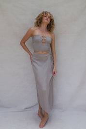 Holiday Wrap Skirt - Drift