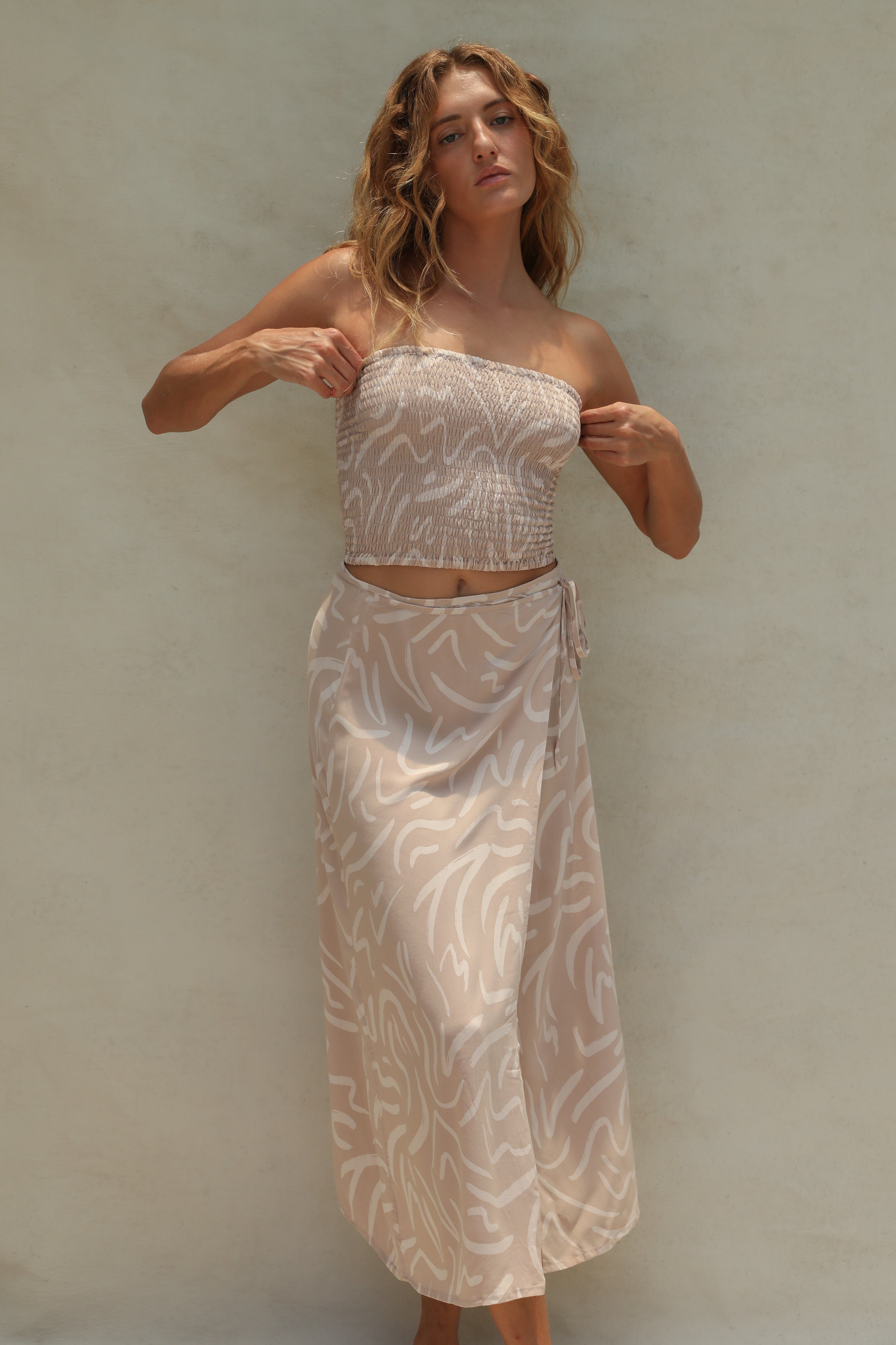 Holiday Wrap Skirt - Shifting Sand – STONE FOX SWIM
